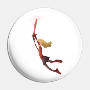 Our red goddess, Sasha (an Amphibia sticker) Pin