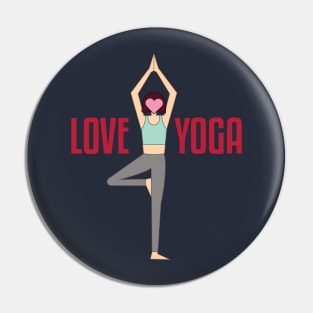 Yoga love Pin