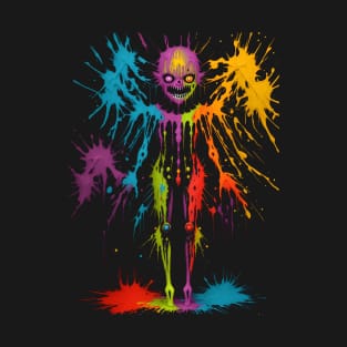 Scary demon color splash T-Shirt
