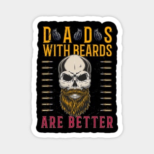 Dads With Beards Are Better T-shirt classique Magnet