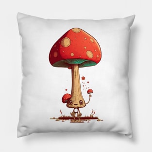 Mushroom Dude Pillow