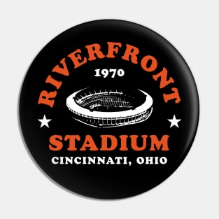 Riverfront Stadium 1970 Cincinnati Ohio Orange Bengals Pin