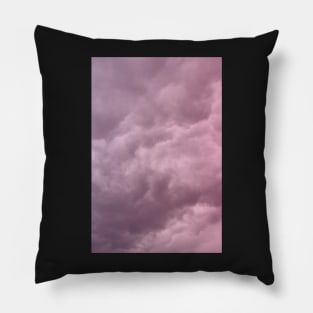 Pink and Purple Cloudy Sky Photography Pillow