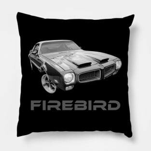 1971 Firebird B/W Pillow