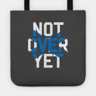 Not Over Yet - blue edition Tote