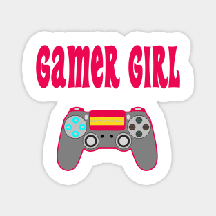 Gamer Girl Gaming Game Iconic Magnet