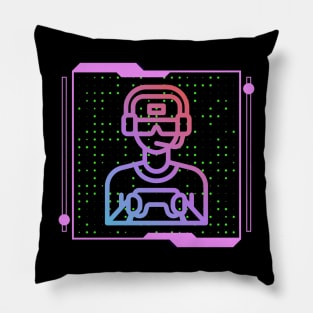 Sleeping By Day Gaming By Night Pillow