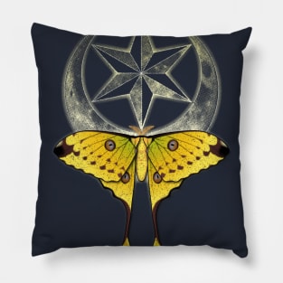 Madagascar Moon Moth - Yellow Pillow