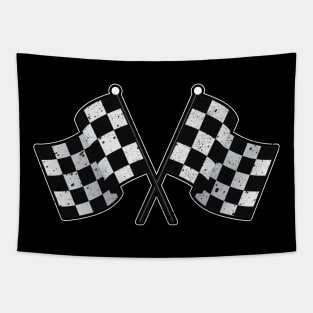 'Checkered Flag Car Racing' Cool Car Racing Gift Tapestry