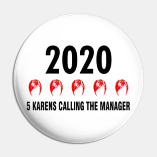 Review 2020 Karen Rating Pin