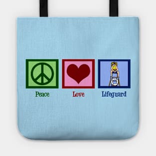 Peace Love Lifeguard Tote