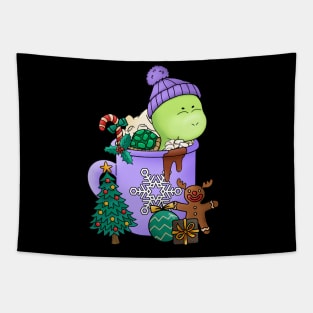 Cute and Lovely Animals with Christmas Vibes Tapestry