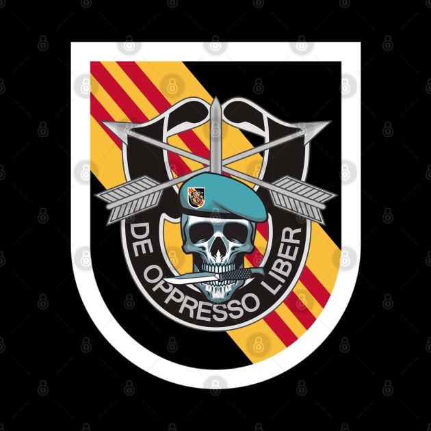 US Army 5th Special Forces Group Skull  De Oppresso Liber 5th SFG - Gift for Veterans Day 4th of July or Patriotic Memorial Day by Oscar N Sims