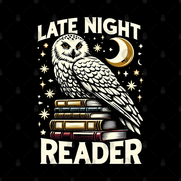 Late Night Reader - Snowy Owl - Fantasy by Fenay-Designs