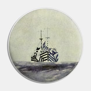 OMD Dazzle Ships  -- Original Aesthetic Design Pin