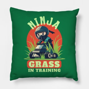 Ninja Grass In Training Pillow