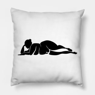 woman silhouette Pillow