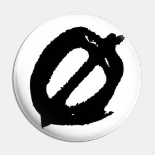 Dark and Gritty letter O from the alphabet Pin