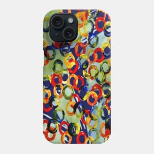 watercolor abstraction doodles art Phone Case