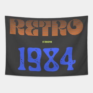 Retro Birthyear T-Shirt 1984 Tapestry