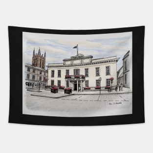 The Athenaeum Bury St Edmunds Watercolour Painting Tapestry