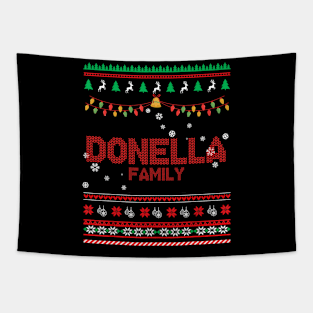 Donella Family Christmas, Name Xmas , Merry Christmas, Name , Birthday, Middle name Tapestry