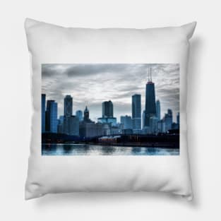 City at Twilight Pillow