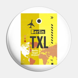 TXL BERLIN airport code Pin