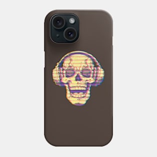 skull and headphones Phone Case