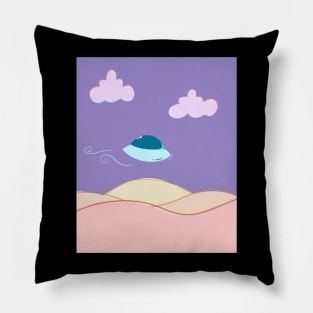 Explore New Alien Worlds UFO Pillow