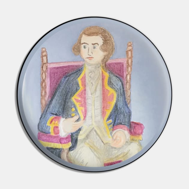 Patriot Portrait - Young Washington Pin by Aeriskate