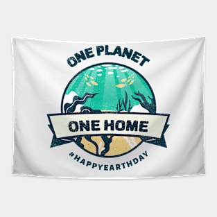 One Planet One Home Tapestry