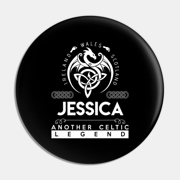 Jessica Name T Shirt - Another Celtic Legend Jessica Dragon Gift Item Pin by harpermargy8920