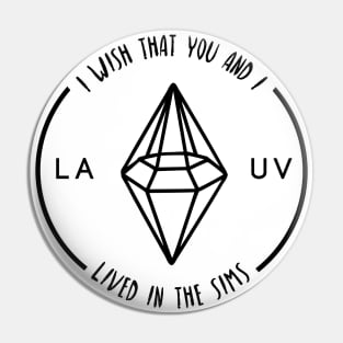 Lauv Sims (Black Logo) Pin