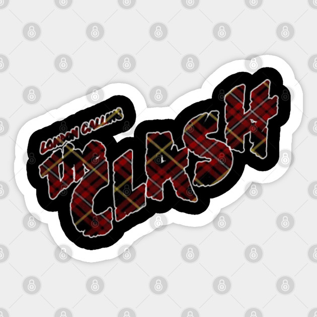 Retro Name Logo The Clash Punk Rock The Clash London Calling Sticker Teepublic