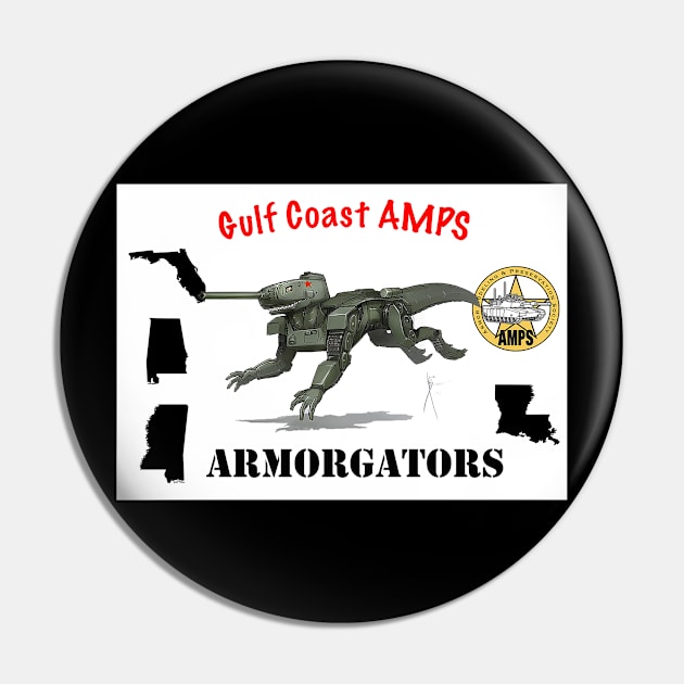 T34 - White Background Pin by Armorgators