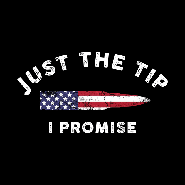 Just The Tip I Promise American Flag Gift by Lones Eiless