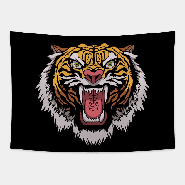 Mishima Tiger Tapestry by RetroFreak