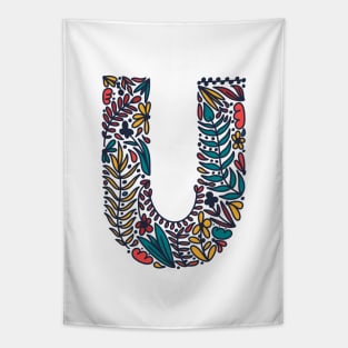 Tropical Letter U Tapestry