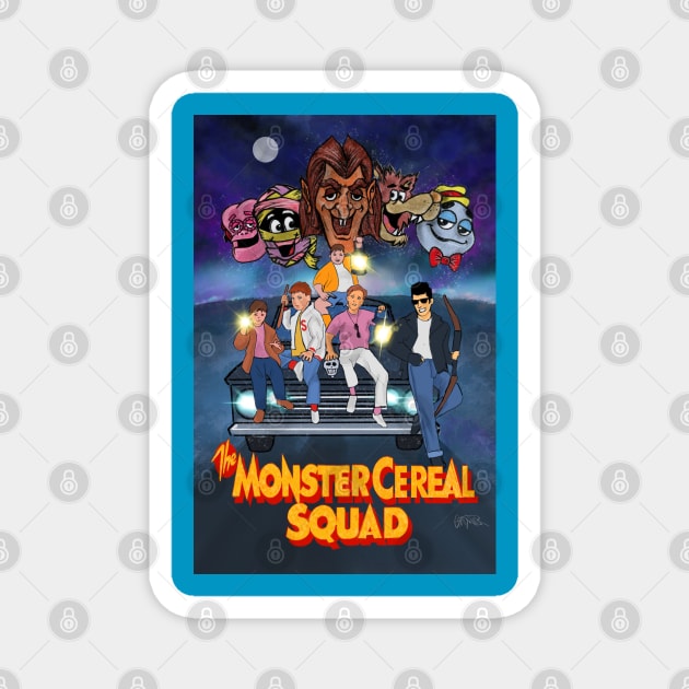 The Monster Cereal Squad Magnet by Elizachadwickart 