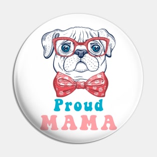 Groovy French bulldog mama - The nerdy French bulldog lover shirt Pin