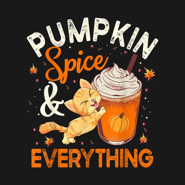 Pumpkin Spice And Everything Cat Lover Halloween by Teewyld