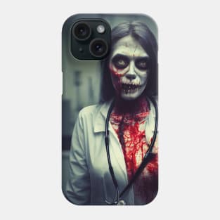 Zombie Doctor Portrait Phone Case