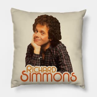 Young Richard Simmons ))(( Retro Fitness Icon Design Pillow