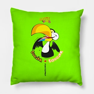 TOUCAN Wood&Play Amazon rainforest Pillow