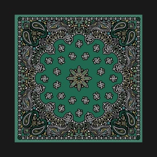 Bandana Pattern (green tones) T-Shirt