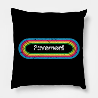 pavement ll rainbow retro Pillow