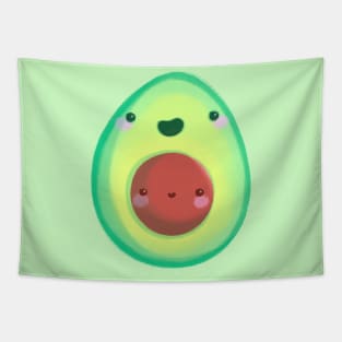 Super Cute Avocado - Kawaii Avocado Tapestry