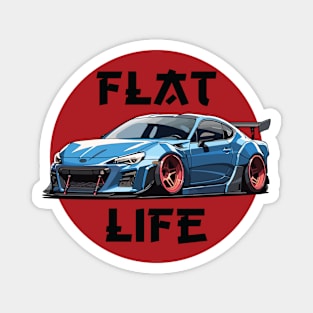 Subaru BRZ Car Art - Widebody Modified Flat Engine JDM Car Magnet