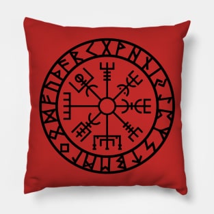 Vegvisir the Viking magical compass. Pillow